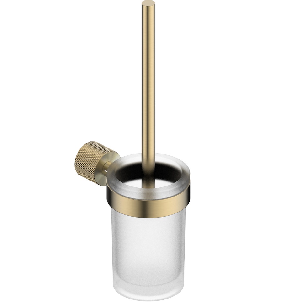 Щетка для туалета настенная Abber Pol 316 AA1933BG (светлое золото брашированное)
