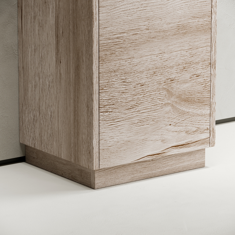 Шкаф-пенал напольный Sancos Либра напольная (Libra Floor) PLB35FEG 35x30x187 (дуб галифакс)