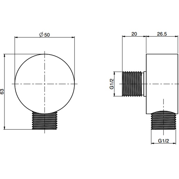 Шланговое подключение Fima Carlo Frattini Spillo Steel F2954INOX (нержавеющая сталь)