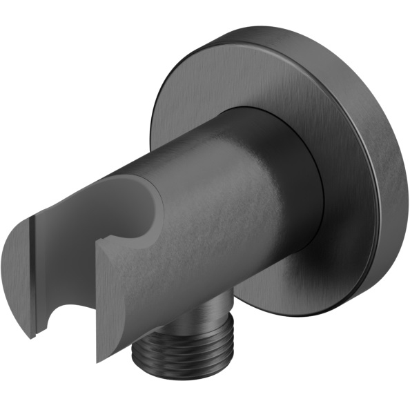 Шланговое подключение с держателем для лейки Whitecross Серия Y Y1005GM (оружейный металл PVD)