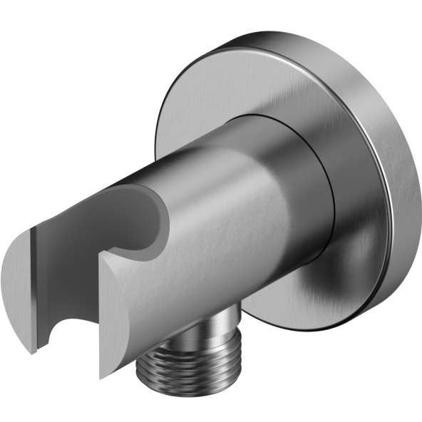 Шланговое подключение с держателем для лейки Whitecross Серия Y Y1005NIB (никель брашированный PVD)