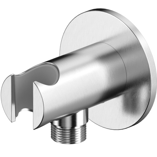 Шланговое подключение с держателем для лейки Whitecross Серия Y Y1015NIB (никель брашированный PVD)