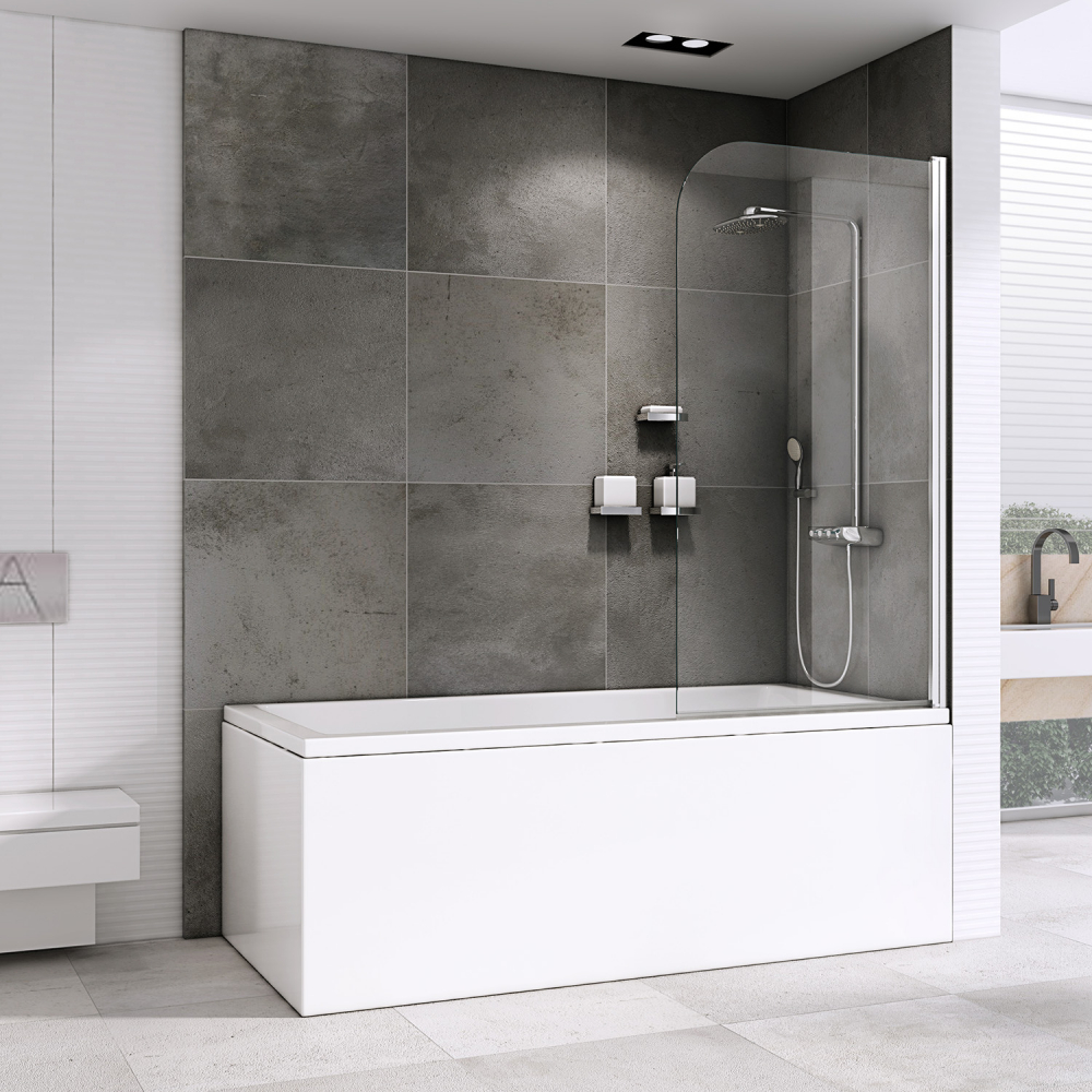 Шторка на ванну Abber Ewiges Wasser AG52100 100x140 (хром)