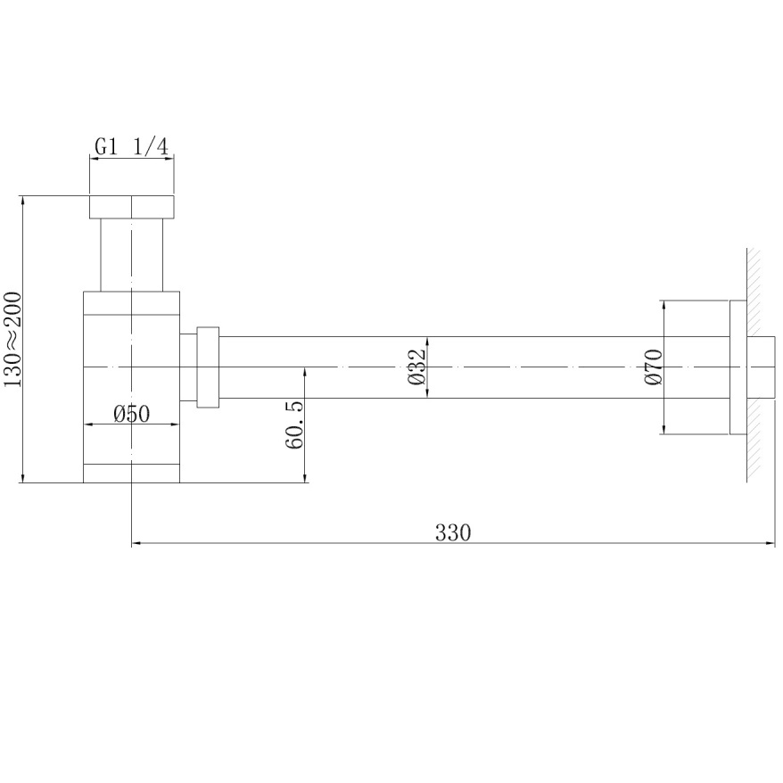 Сифон для раковины Abber Bequem AF0030G (золотой матовый)