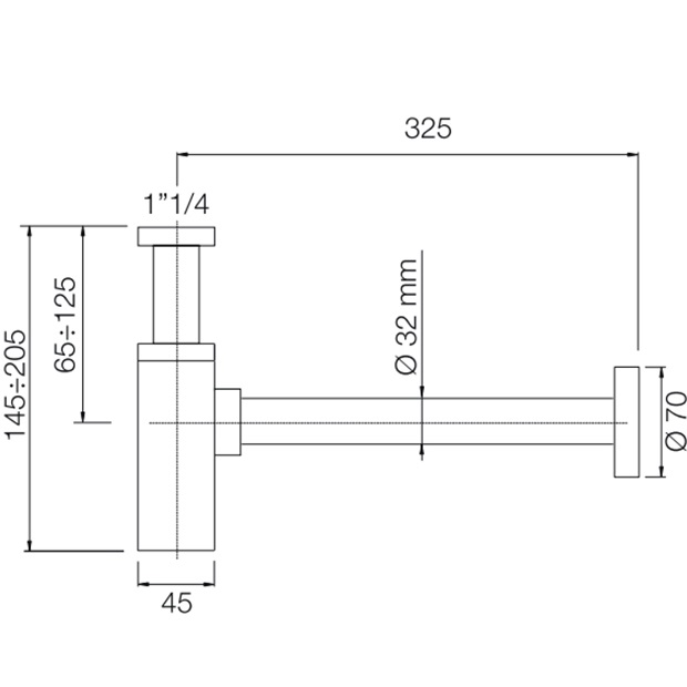 Сифон для раковины Fima Carlo Frattini Olivia F407OR (золотой)