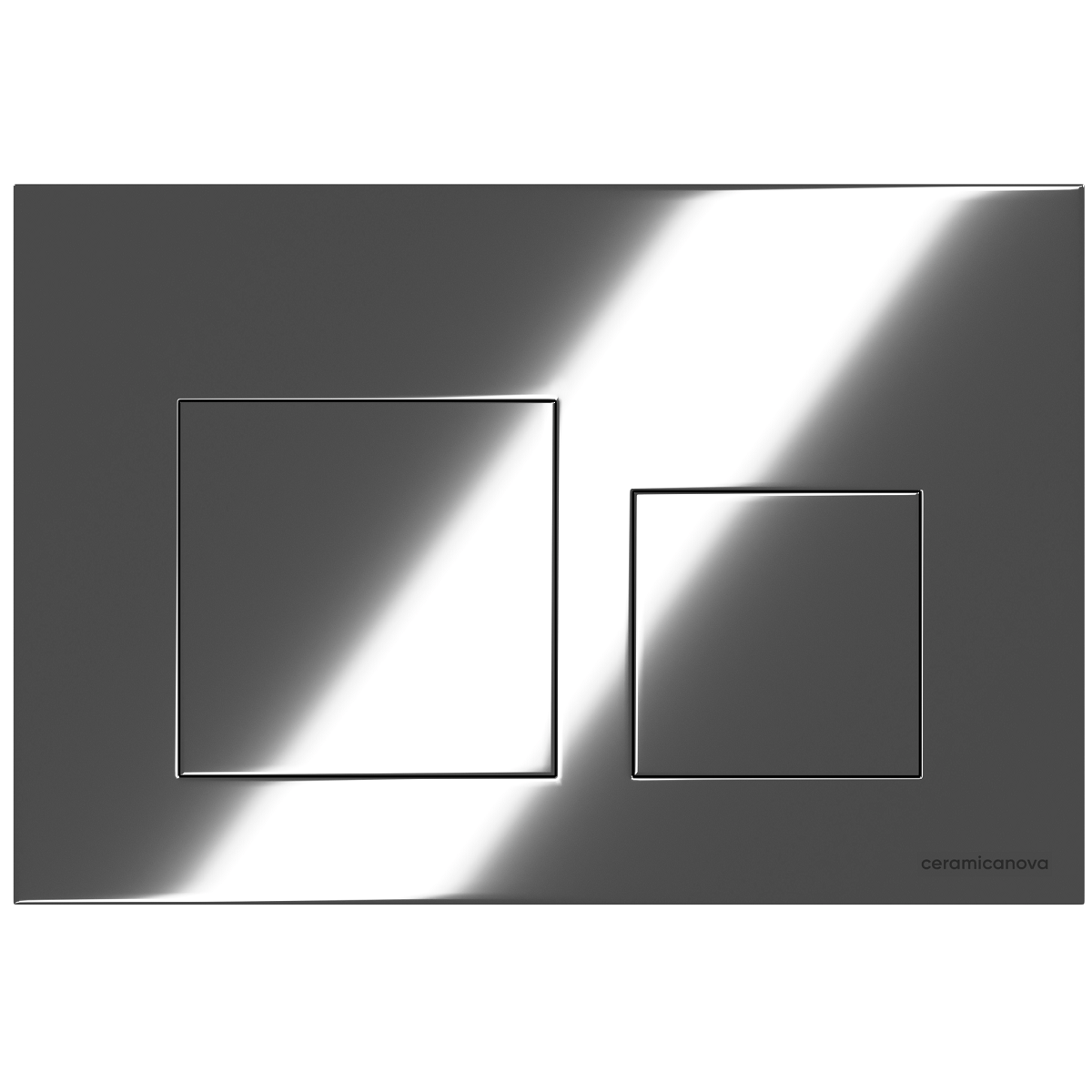 Система инсталляции для унитаза Ceramicanova Баланс (Balance) CN121002CH с кнопкой смыва Квадрат (Square) (хром глянцевый), с креплениями