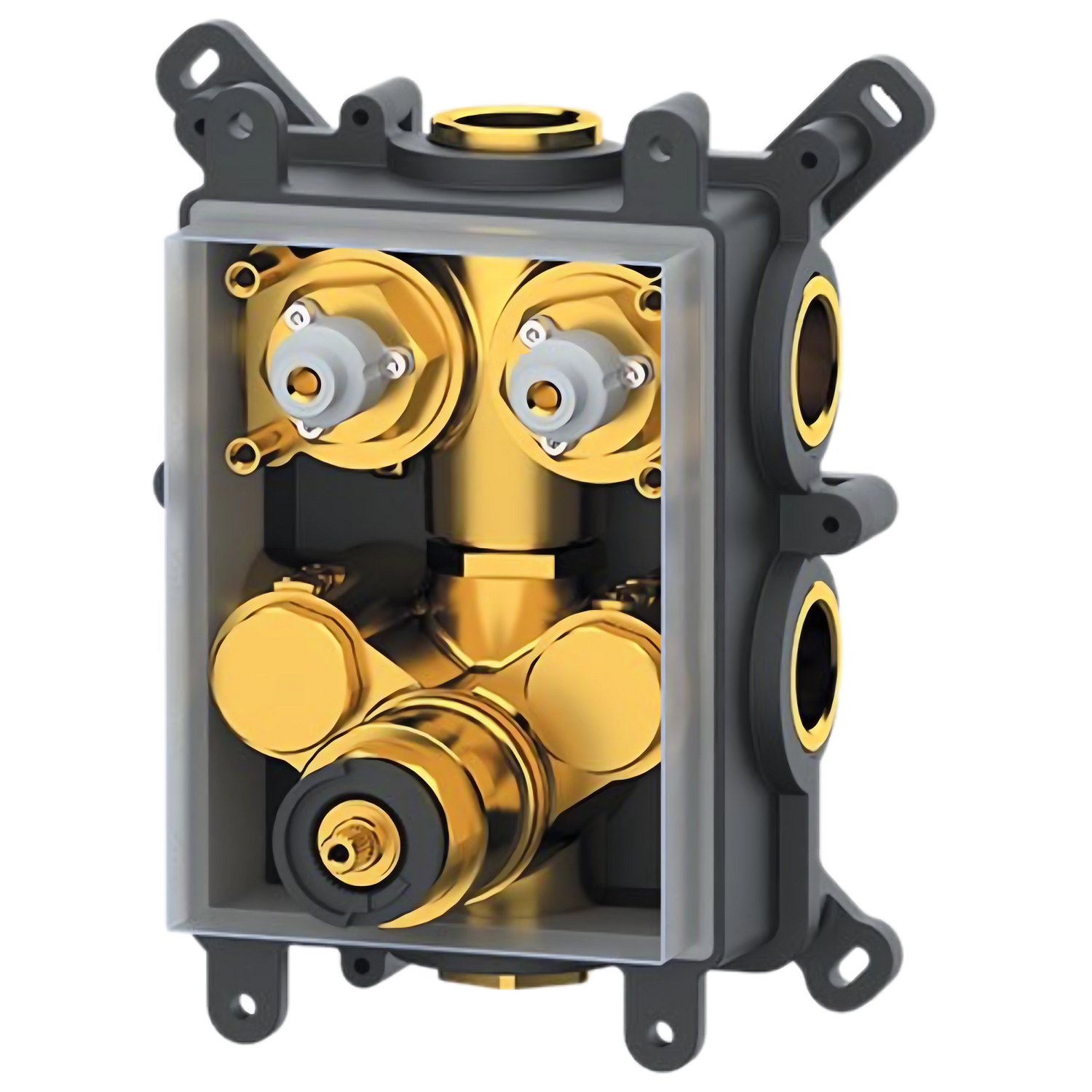 Скрытая часть для смесителя Remer Thermobox на 2 выхода RRBOX99D2 с термостатом