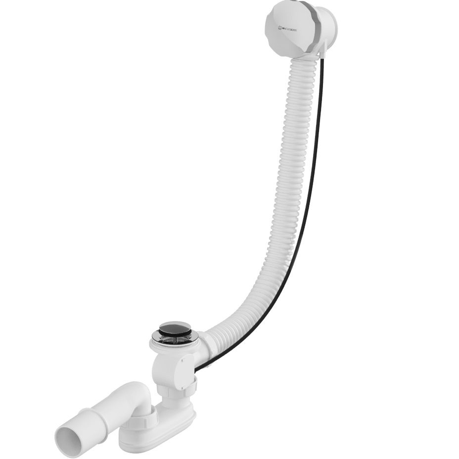 Слив-перелив для ванны автомат 60 см., Whitecross SPWC60CR (хром)