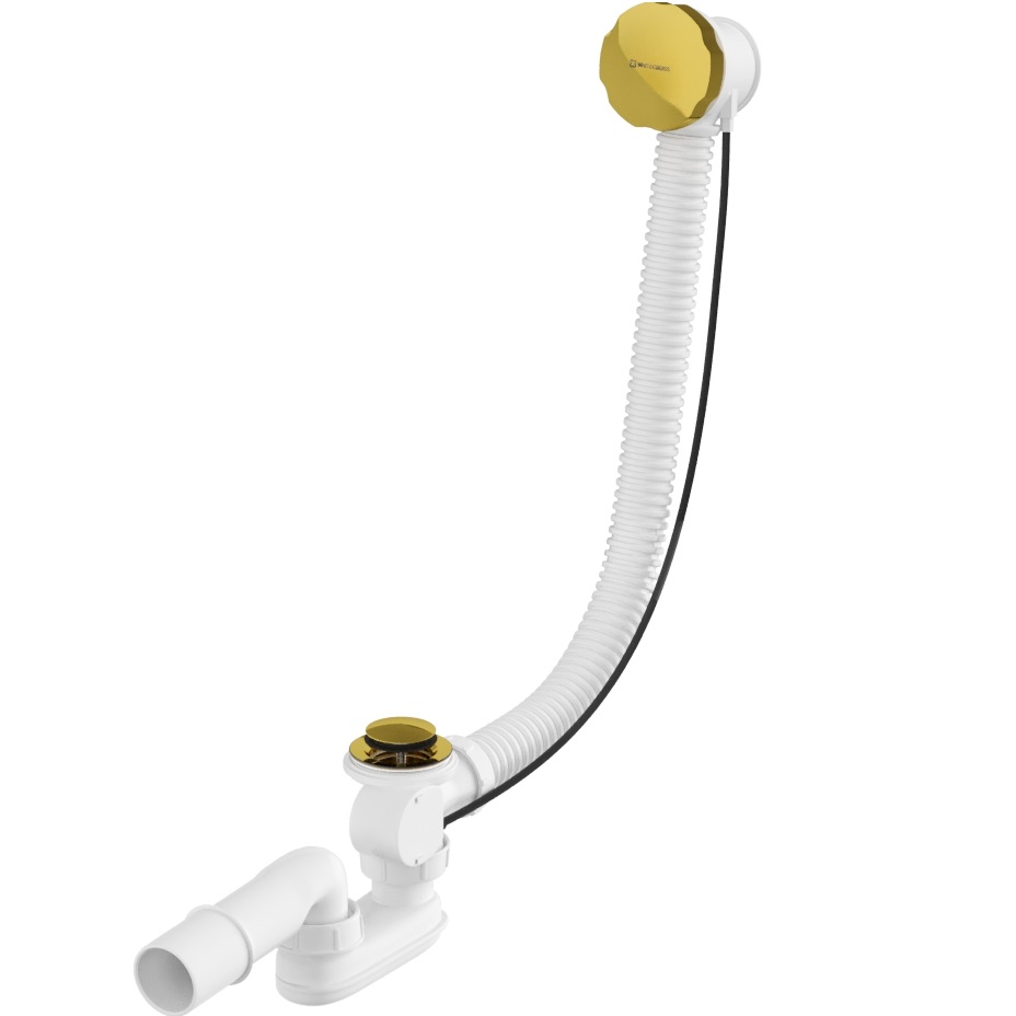 Слив-перелив для ванны автомат 60 см., Whitecross SPWC60GL (золотой)