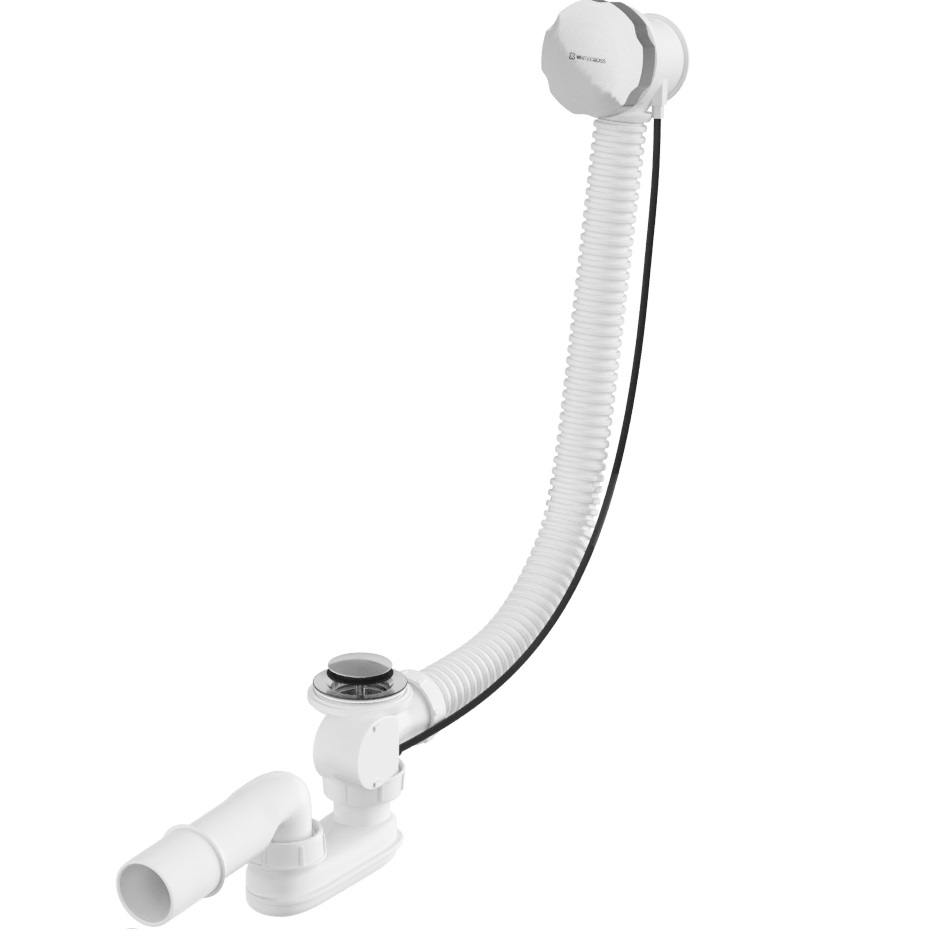 Слив-перелив для ванны автомат 60 см., Whitecross SPWC60NIB (никель брашированный)