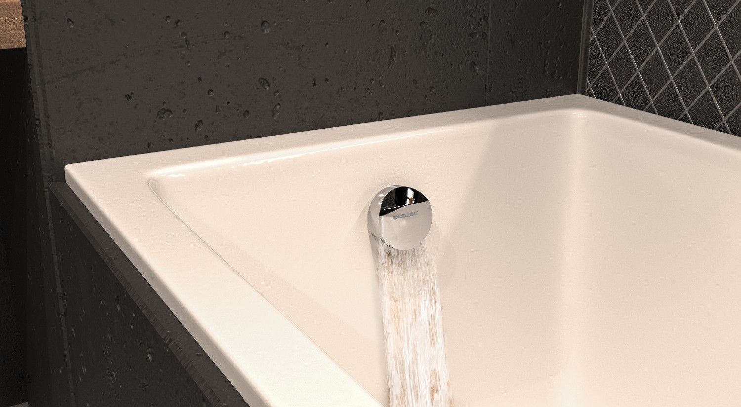 Слив-перелив с наполнением Excellent Hover ARIN.3410CR 60/80/100 см (хром)