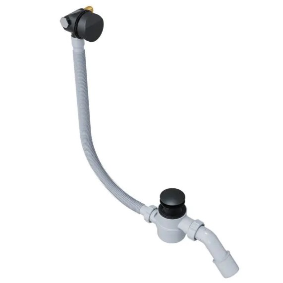 Слив-перелив с наполнением Excellent Hover ARIN.3410BL 60/80/100 см (черный матовый)