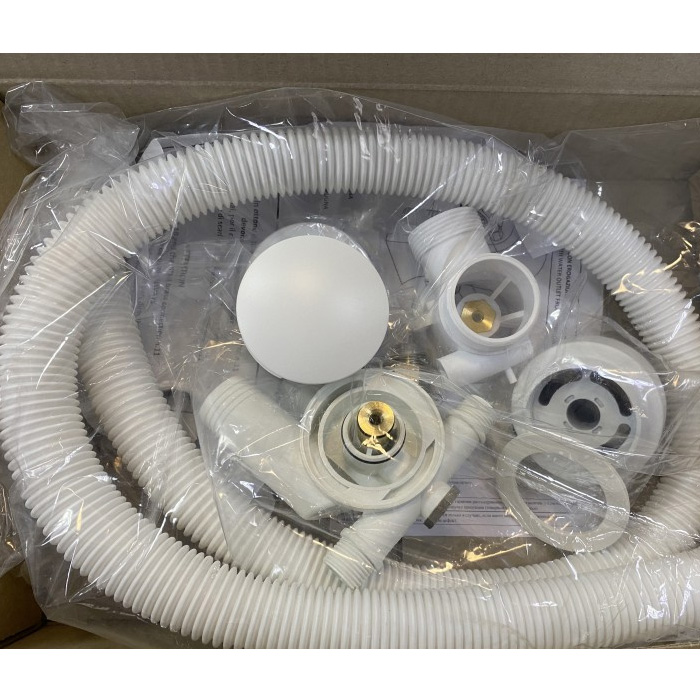 Сливной гарнитур для ванны Fima Carlo Frattini F2003ERBS (белый матовый)