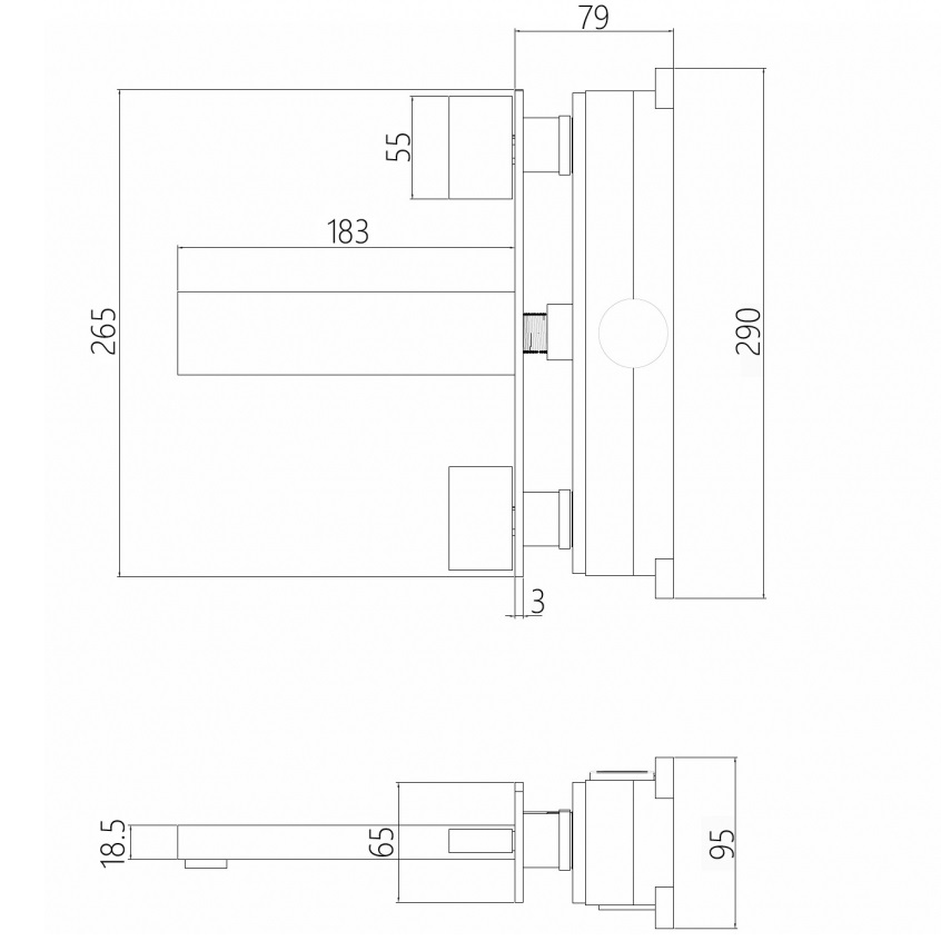 Смеситель для раковины Abber Daheim AF82122NG (никель), скрытого монтажа