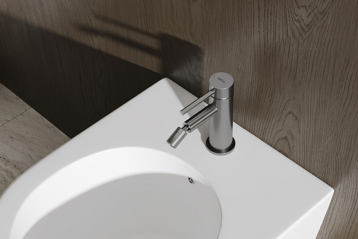 Смеситель для биде Abber Wasser Kreis 316 AF8124BGG (оружейная сталь брашированная)