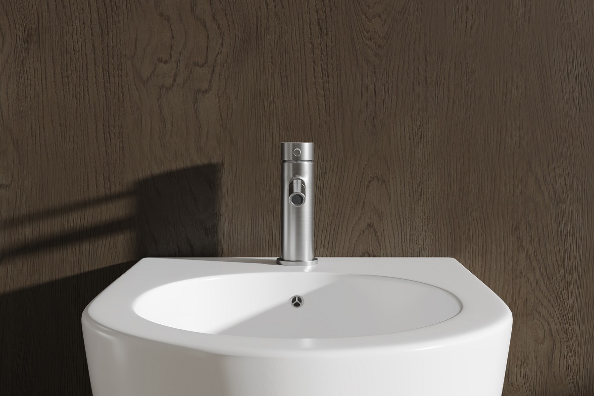 Смеситель для биде Abber Wasser Kreis 316 AF8124BST (сталь брашированная)