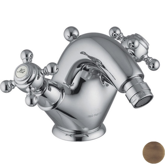 Смеситель для биде Fima Carlo Frattini Elizabeth F5092/2BR (бронза), с донным клапаном