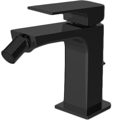 Смеситель для биде Fima Carlo Frattini Fit F3382NS (черный матовый), с донным клапаном