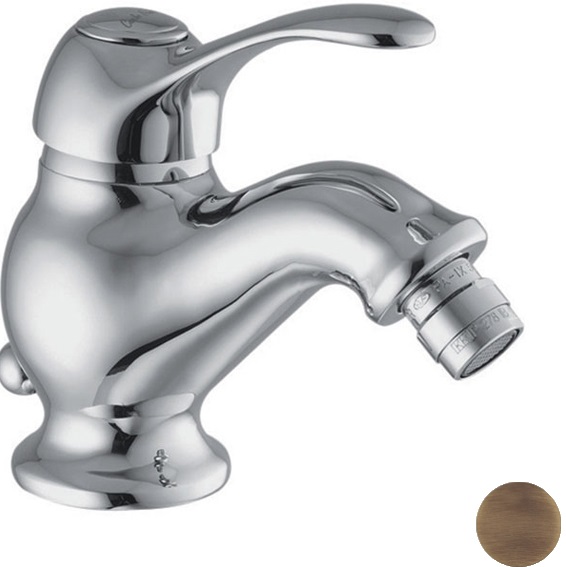Смеситель для биде Fima Carlo Frattini Lamp F3302BR (бронза), с донным клапаном