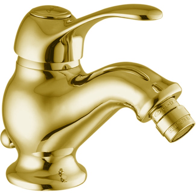 Смеситель для биде Fima Carlo Frattini Lamp F3302OR (золотой), с донным клапаном