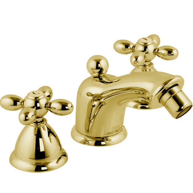Смеситель для биде Fima Carlo Frattini Olivia F5012OR (золотой), с донным клапаном