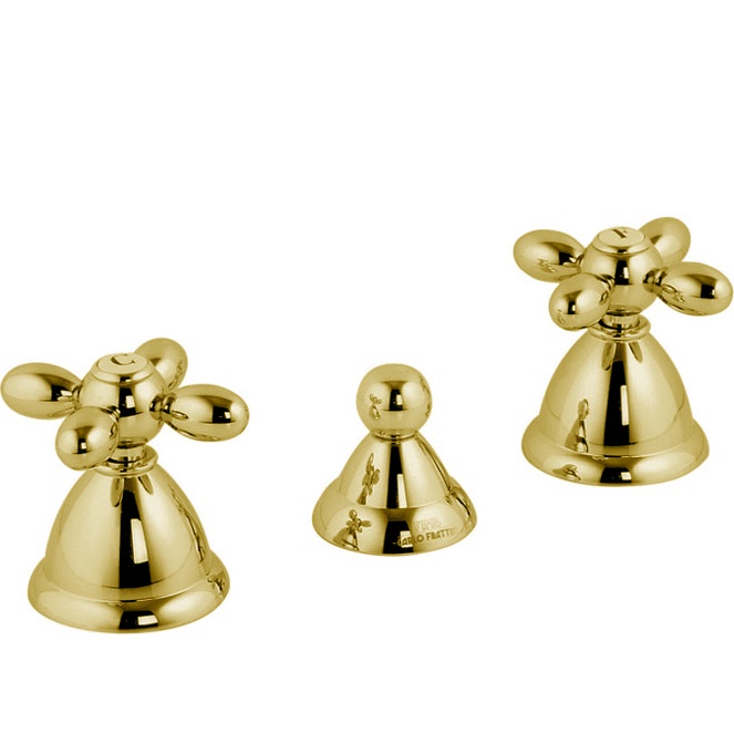 Смеситель для биде Fima Carlo Frattini Olivia F5032OR (золотой), с донным клапаном