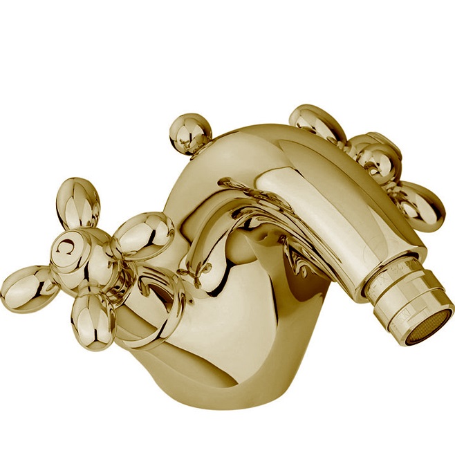 Смеситель для биде Fima Carlo Frattini Olivia F5042OR (золотой), с донным клапаном