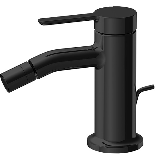 Смеситель для биде Fima Carlo Frattini Snap F3112NS (черный матовый), с донным клапаном