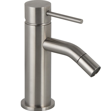 Смеситель для биде Fima Carlo Frattini Spillo Steel F3072INOX (нержавеющая сталь), с донным клапаном