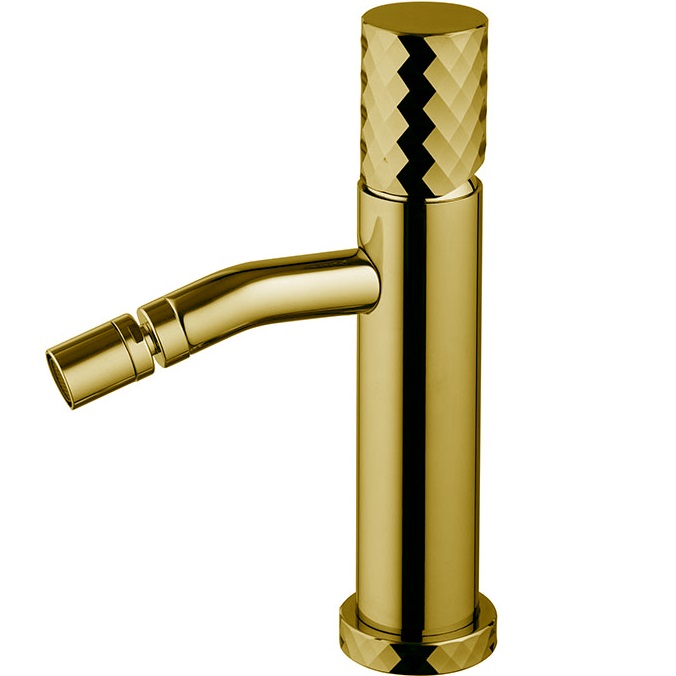 Смеситель для биде Fima Carlo Frattini Spillo Tech F3032TXSXOR (золотой), с донным клапаном