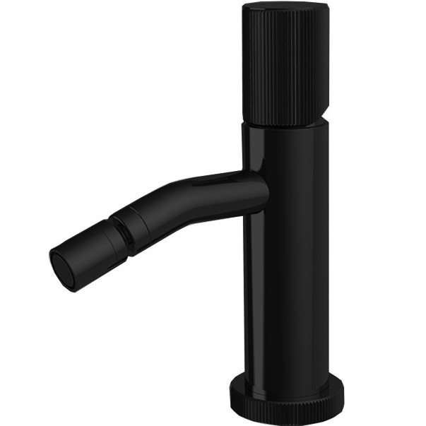 Смеситель для биде Fima Carlo Frattini Spillo Up F3032XSPNS (черный матовый), с донным клапаном