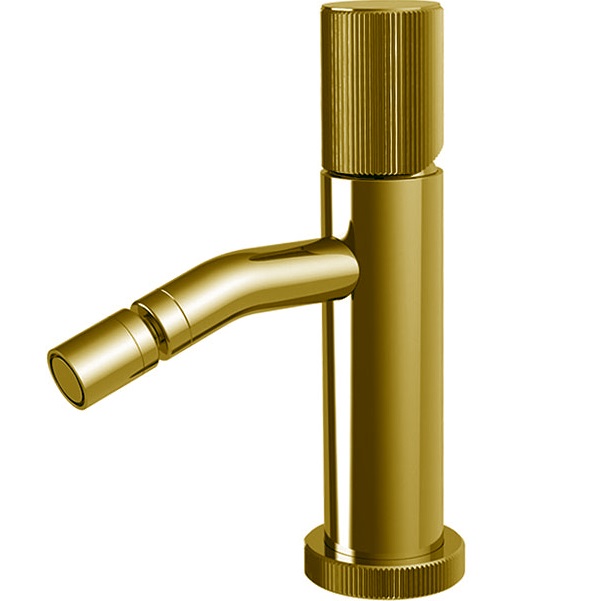 Смеситель для биде Fima Carlo Frattini Spillo Up F3032XSPOR (золотой), с донным клапаном