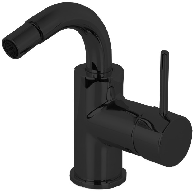 Смеситель для биде Fima Carlo Frattini Spillo Up F3042NS.1 (черный матовый), с донным клапаном