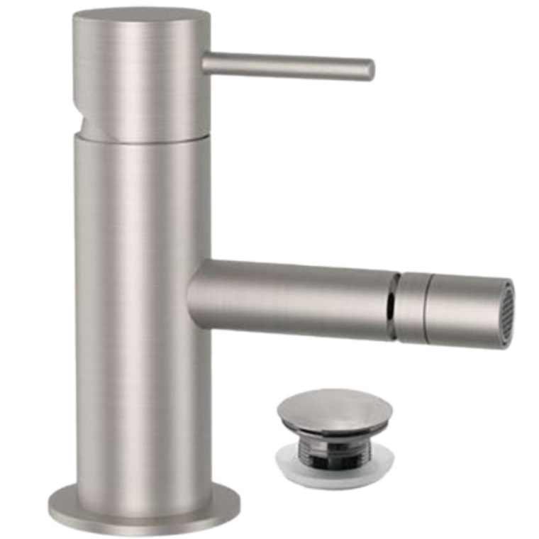 Смеситель для биде Remer X Style Inox SSX20B (сталь), с донным клапаном