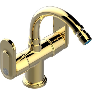 Смеситель для биде THG Corvair a manettes Fior di Bosco U8L-F01-3202 (золотой), с донным клапаном