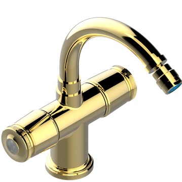 Смеситель для биде THG Corvair Fior di Bosco U8K-F01-3202 (золотой), с донным клапаном