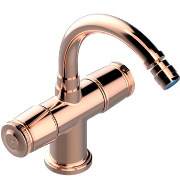 Смеситель для биде THG Corvair U8D-H62-3202 (розовое золото), с донным клапаном