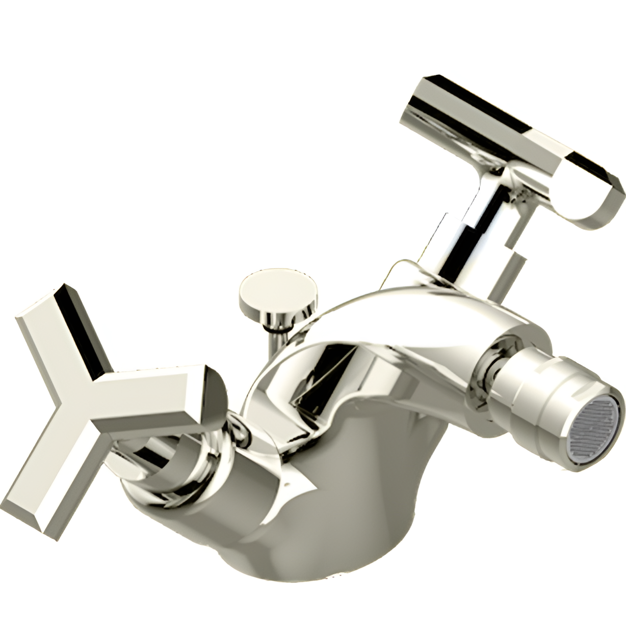 Смеситель для биде THG Les Ondes G8A-C01-3202 (никель), с донным клапаном