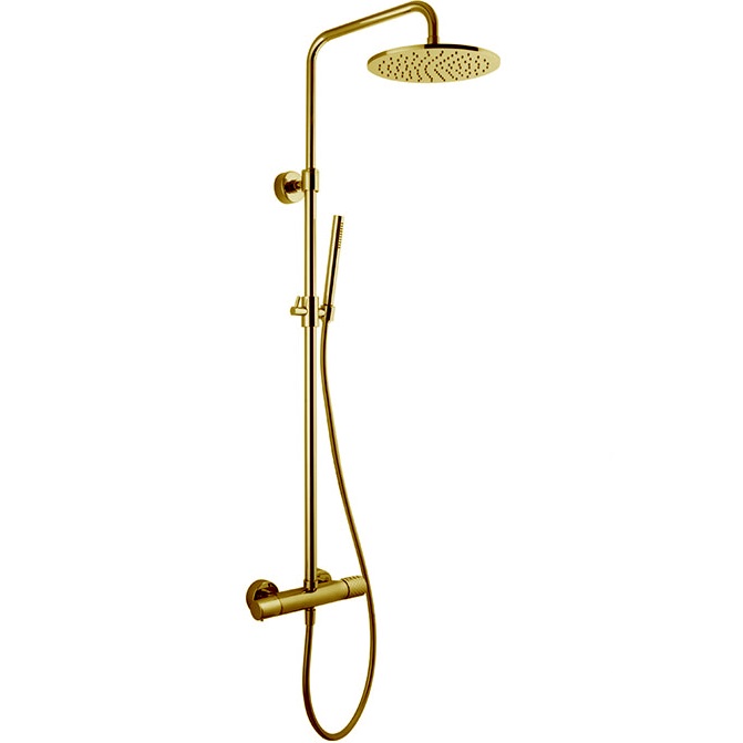 Смеситель для душа Fima Carlo Frattini Colonne doccia F4285TXOR (золотой), с термостатом