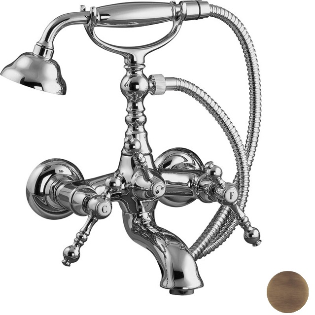 Смеситель для душа Fima Carlo Frattini Epoque F5054BR (бронза), с душевым комплектом