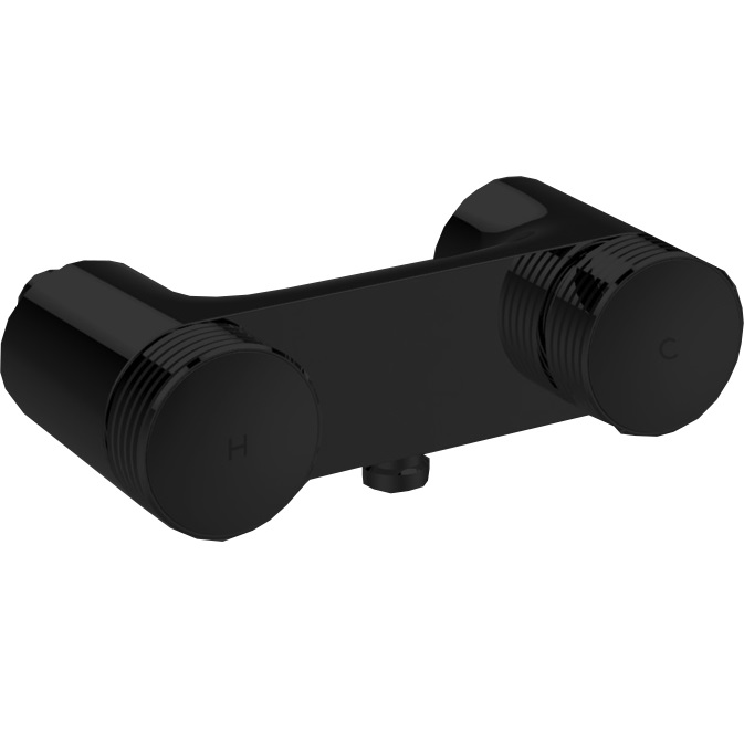 Смеситель для душа Fima Carlo Frattini Texture Collection F5605/1HNS (черный матовый), без излива