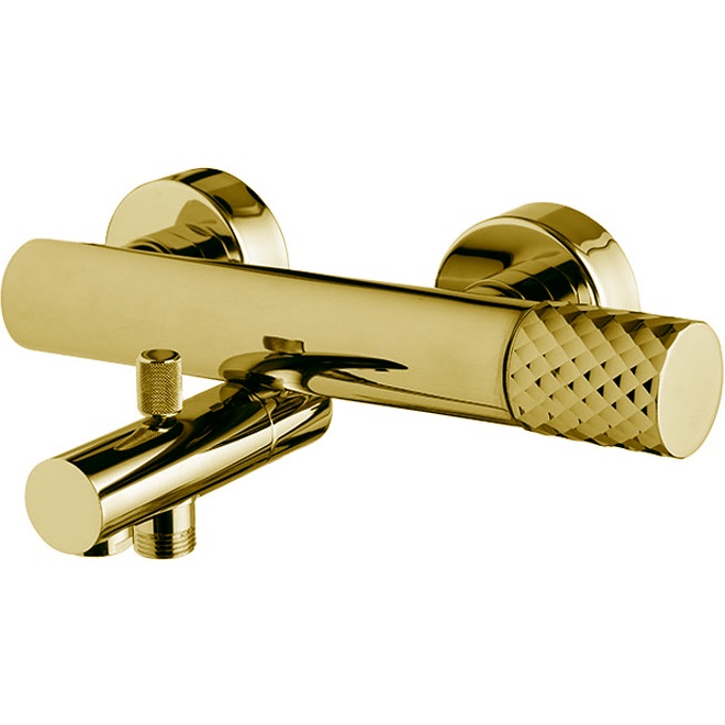 Смеситель для душа настенный Fima Carlo Frattini Spillo Tech F3034T/1NXOR (золотой), с изливом
