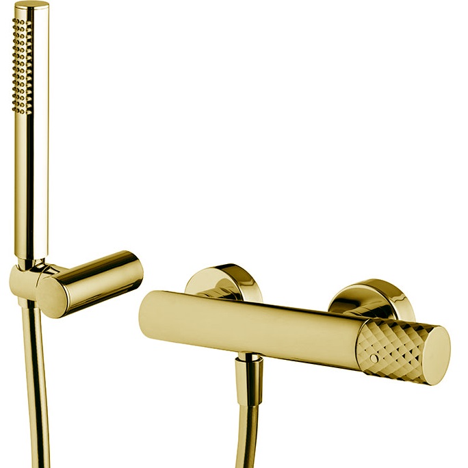 Смеситель для душа настенный Fima Carlo Frattini Spillo Tech F3035TXOR (золотой)