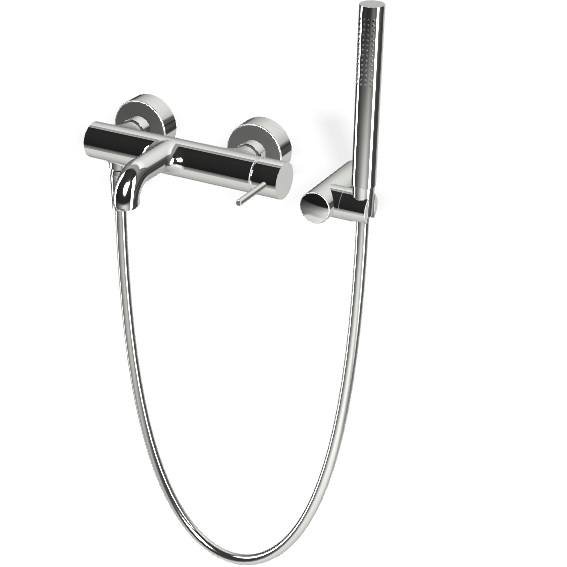 Смеситель для душа настенный Fima Carlo Frattini Spillo Up F3034NCR (хром), с изливом