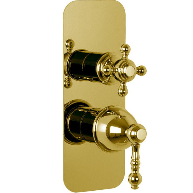 Смеситель для душа скрытого монтажа Fima Carlo Frattini Elizabeth F5089X6OR (золотой)