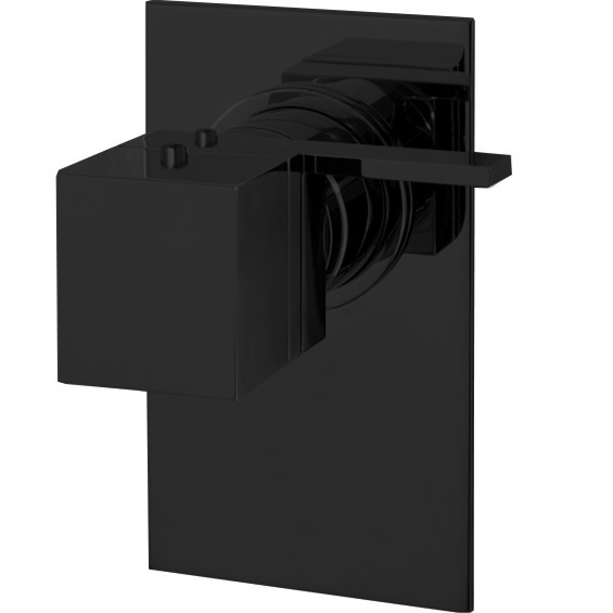 Смеситель для душа скрытого монтажа Fima Carlo Frattini Fimatherm F4049X1NS (черный матовый), с термостатом, 1 источник