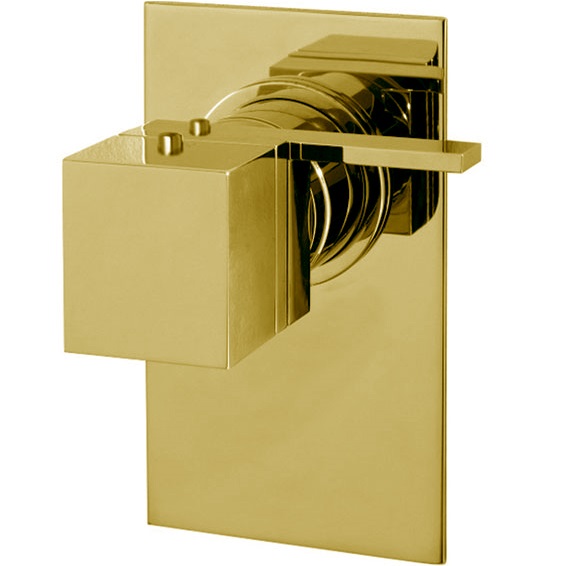 Смеситель для душа скрытого монтажа Fima Carlo Frattini Fimatherm F4049X1OR (золотой), с термостатом, 1 источник