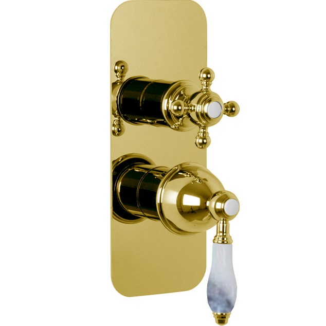 Смеситель для душа скрытого монтажа Fima Carlo Frattini Herend F5409X6CBOR (золотой)