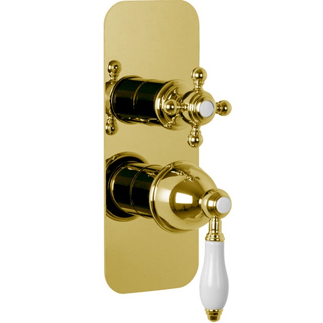 Смеситель для душа скрытого монтажа Fima Carlo Frattini Herend F5409X6OR (золотой)