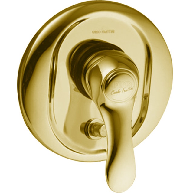 Смеситель для душа скрытого монтажа Fima Carlo Frattini Lamp F3309X2OR (золотой)